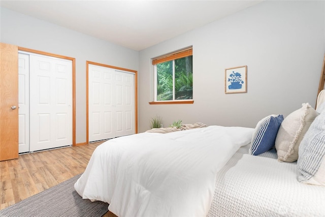 26 Inglewood Pl, Bellingham, WA 98229 - bedroom featuring two closets and light wood-style floors