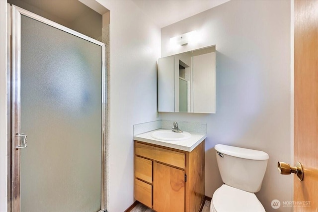 21918 83rd Ave W, Edmonds, WA 98026 - full bath with a shower stall, toilet, and vanity