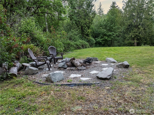 4565 Harper Hill Rd SE, Port Orchard, WA 98366 - view of grassy yard with a forest view