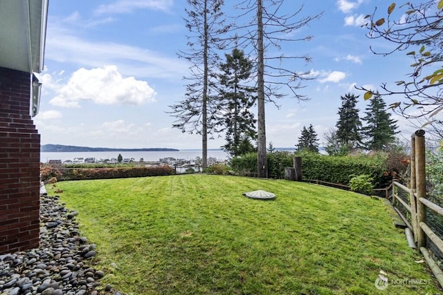 10220 NE Lafayette Ave, Bainbridge Island, WA 98110 - view of yard with a water view
