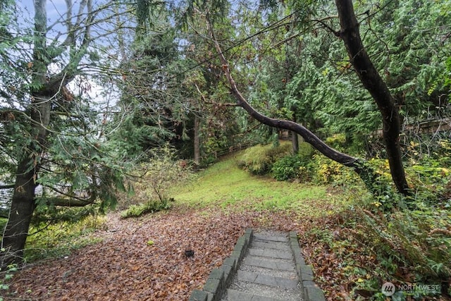 10220 NE Lafayette Ave, Bainbridge Island, WA 98110 - view of yard featuring a forest view