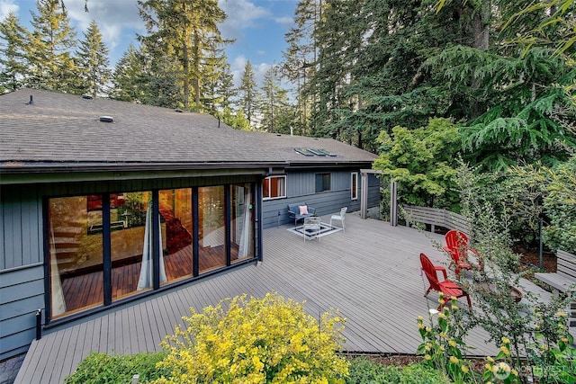 18527 Butternut Rd, Lynnwood, WA 98037 - view of wooden terrace