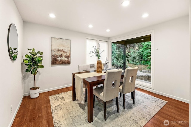 18527 Butternut Rd, Lynnwood, WA 98037 - dining room featuring wood finished floors and recessed lighting