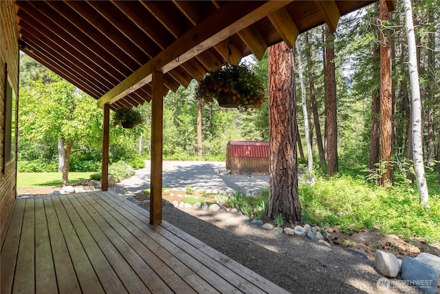 18 Deer Run Loop Rd, Winthrop, WA 98862 - view of wooden deck