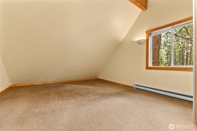 18 Deer Run Loop Rd, Winthrop, WA 98862 - additional living space with baseboard heating, carpet, and baseboards