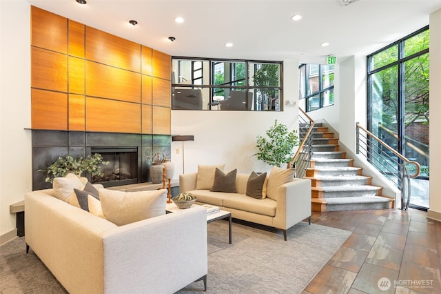 5450 Leary Ave NW Unit 442, Seattle, WA 98107 - community lobby featuring recessed lighting and stairway