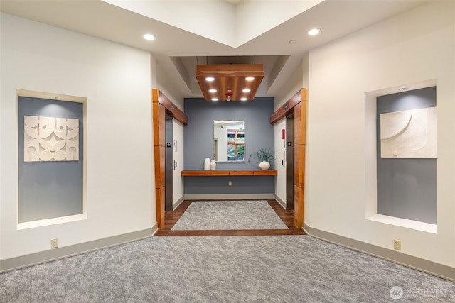 5450 Leary Ave NW Unit 442, Seattle, WA 98107 - corridor featuring dark carpet and recessed lighting