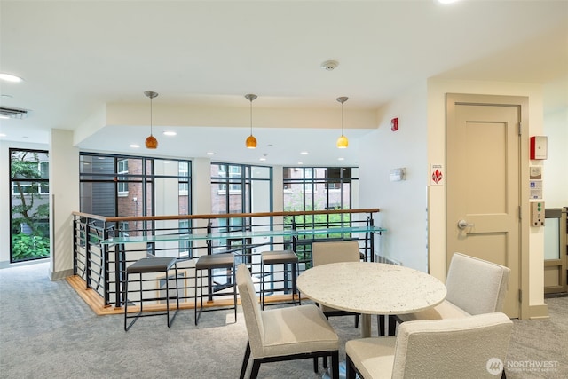 5450 Leary Ave NW Unit 442, Seattle, WA 98107 - dining area with carpet and recessed lighting