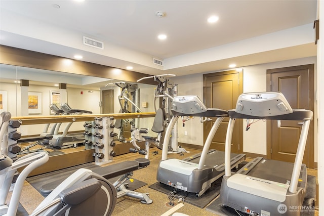 5450 Leary Ave NW Unit 442, Seattle, WA 98107 - gym featuring recessed lighting