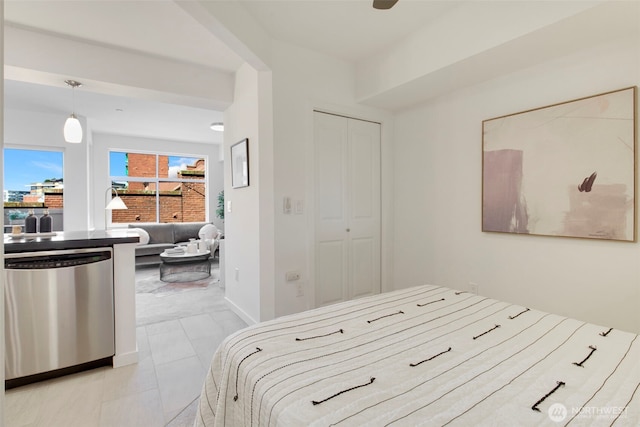 5450 Leary Ave NW Unit 442, Seattle, WA 98107 - bedroom featuring a closet and light tile patterned floors