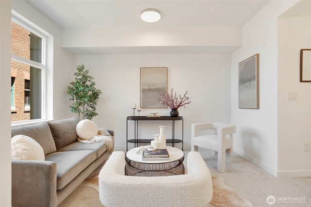 5450 Leary Ave NW Unit 442, Seattle, WA 98107 - carpeted living area with healthy amount of natural light