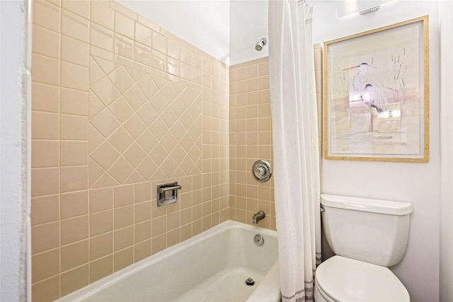 20010 3rd Ave NW, Shoreline, WA 98177 - bathroom featuring shower / bath combination with curtain and toilet