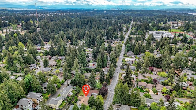 20010 3rd Ave NW, Shoreline, WA 98177 - aerial perspective of suburban area with a forest