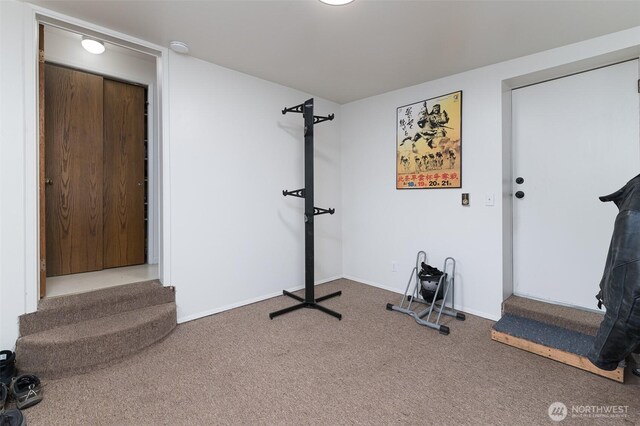 1601 E Maryland St, Bellingham, WA 98226 - exercise area with carpet flooring and baseboards