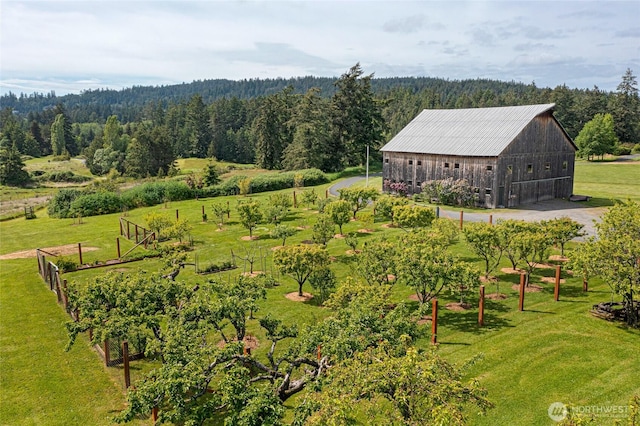 3528 Beaverton Valley Rd, Friday Harbor, WA 98250 - view from above of property with a forest