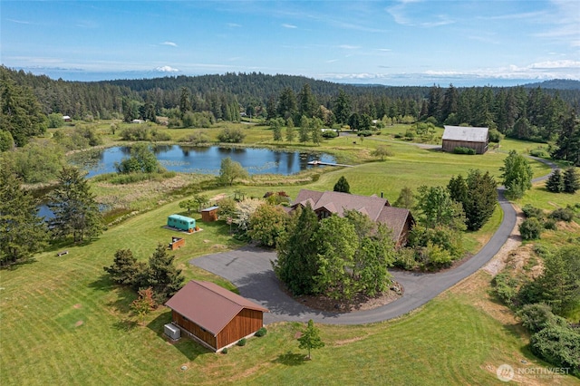 3528 Beaverton Valley Rd, Friday Harbor, WA 98250 - view of subject property featuring a heavily wooded area and a nearby body of water