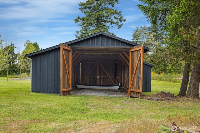 3528 Beaverton Valley Rd, Friday Harbor, WA 98250 - view of pole building featuring a yard