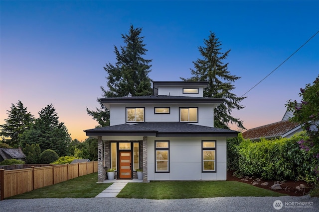 2727 50th Ave SW, Seattle, WA 98116 - view of front of house with stucco siding and roof with shingles