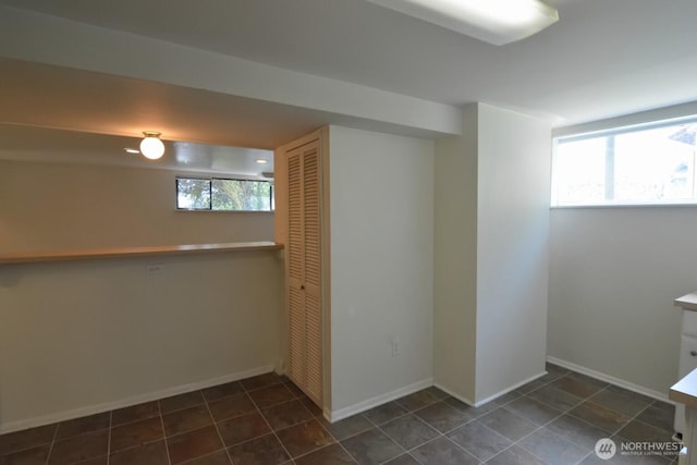 2116 N 86th St, Seattle, WA 98103 - below grade area with dark tile patterned flooring