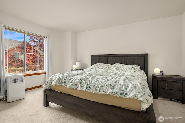 18526 36th Ave W Unit C, Lynnwood, WA 98037 - bedroom featuring light carpet and baseboards