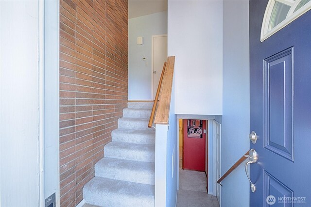 25718 16th Ave S, Des Moines, WA 98198 - staircase with tile patterned flooring