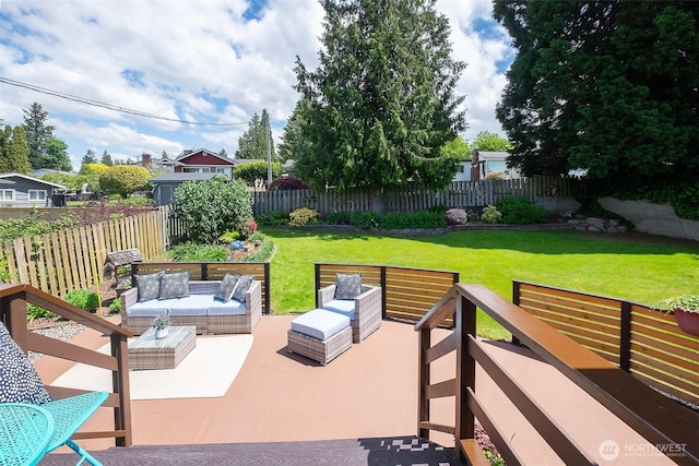 25718 16th Ave S, Des Moines, WA 98198 - view of patio / terrace with an outdoor hangout area