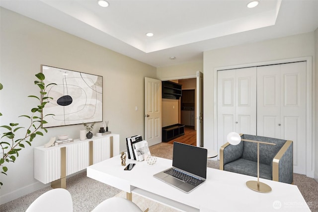 27309 SE 10th Ct, Sammamish, WA 98075 - office area with recessed lighting and baseboards