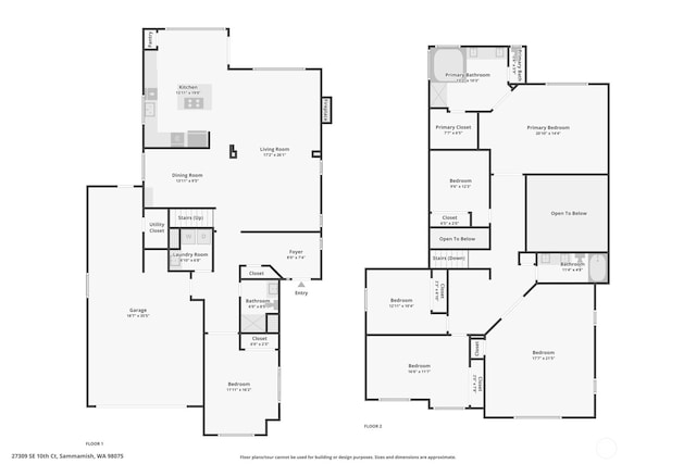 27309 SE 10th Ct, Sammamish, WA 98075 - floor plan / room layout