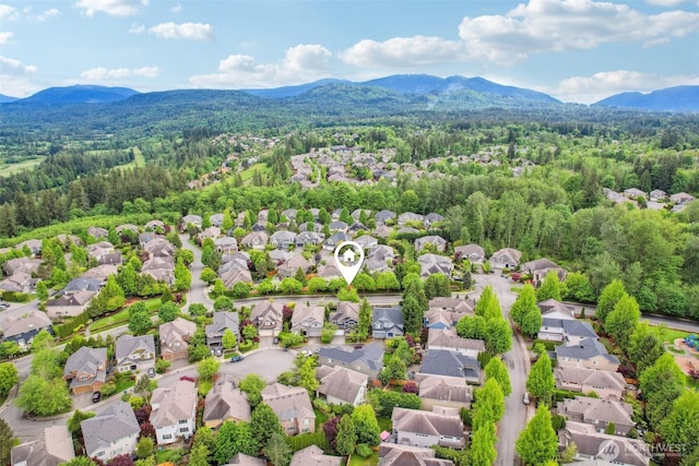 27309 SE 10th Ct, Sammamish, WA 98075 - aerial view of residential area featuring mountains and a forest
