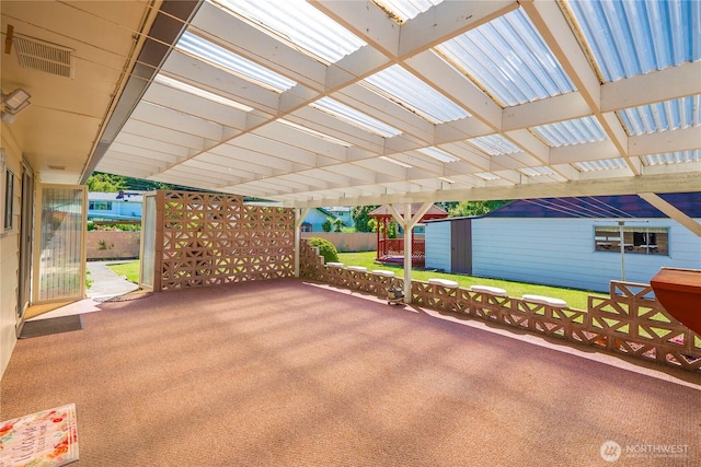 2815 NE Wyoming St, Bremerton, WA 98310 - view of patio / terrace with a pergola