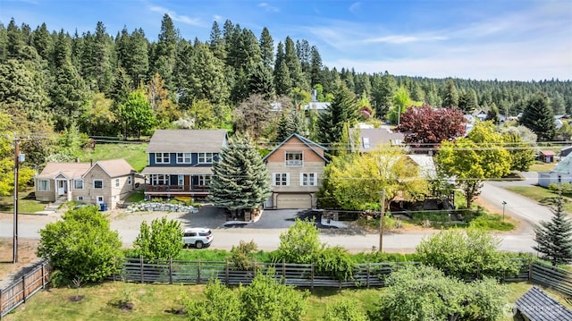 303 N B St, Roslyn, WA 98941 - aerial view of a heavily wooded area