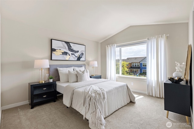 938 SW 97th St, Seattle, WA 98106 - bedroom featuring carpet flooring, baseboards, and vaulted ceiling