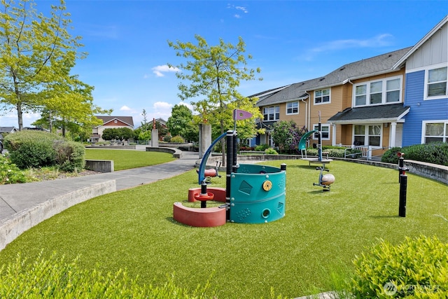 938 SW 97th St, Seattle, WA 98106 - surrounding community with a playground, a yard, and a residential view