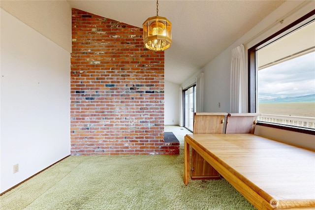 1220 Valley Vista Ave, Walla Walla, WA 99362 - interior space featuring lofted ceiling and a chandelier
