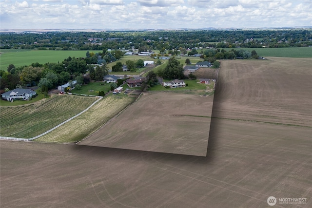 1220 Valley Vista Ave, Walla Walla, WA 99362 - aerial view of property and surrounding area with a tree filled landscape and rural landscape