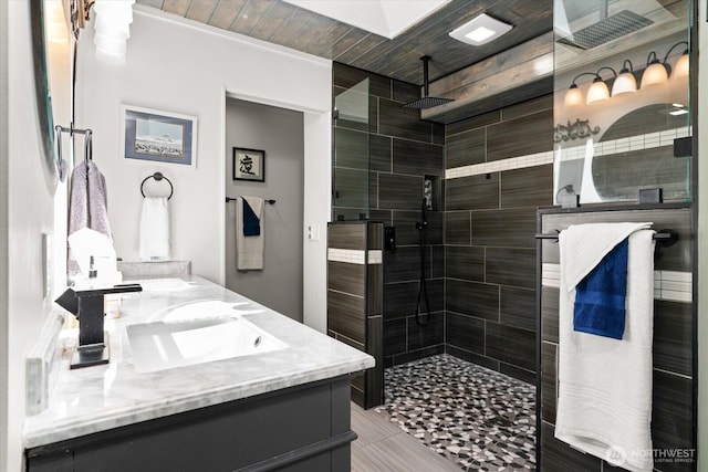 16605 71st Pl W, Lynnwood, WA 98037 - full bath with double vanity and a stall shower