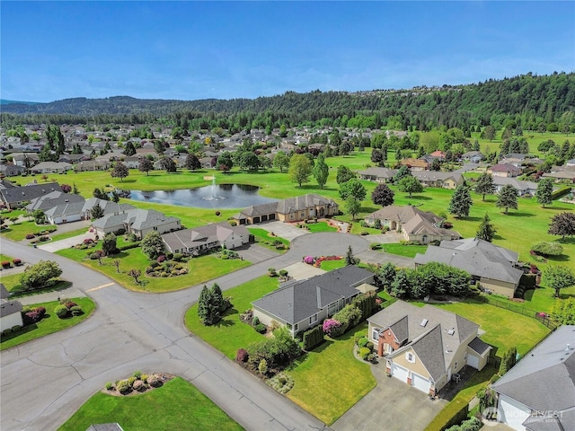 15127 148th Avenue Ct E, Orting, WA 98360 - aerial view of residential area featuring a nearby body of water and a heavily wooded area