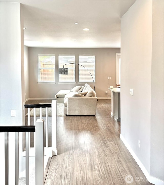 18901 12th Pl W Unit A1, Lynnwood, WA 98036 - living room with wood finished floors and baseboards