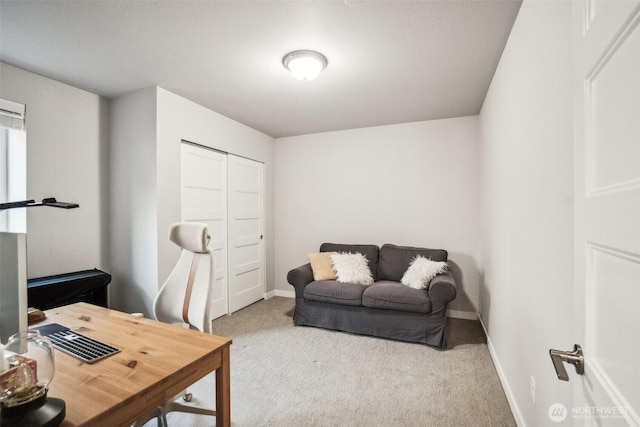 18901 12th Pl W Unit A1, Lynnwood, WA 98036 - office area featuring carpet and baseboards