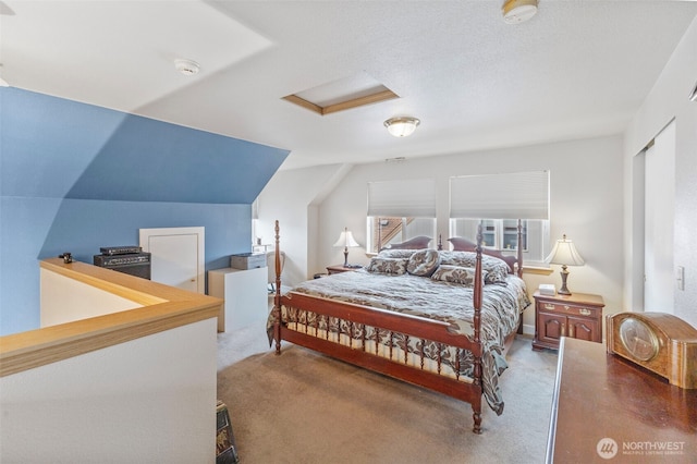 125 99th Street Ct E, Tacoma, WA 98445 - carpeted bedroom featuring attic access and vaulted ceiling