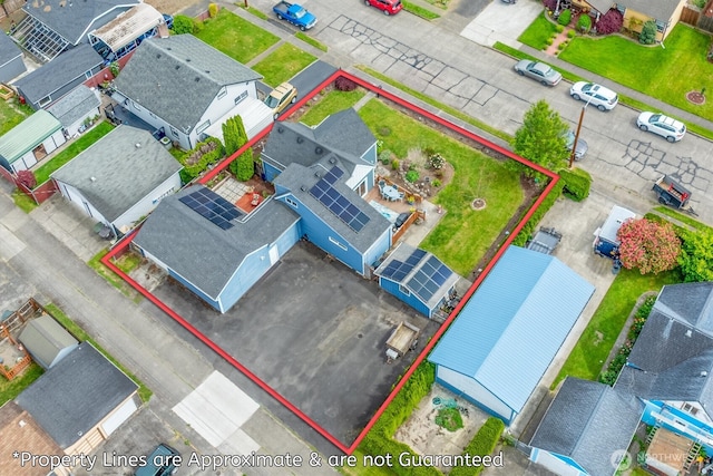 367 Colorado St, Longview, WA 98632 - aerial perspective of suburban area with property boundaries highlighted