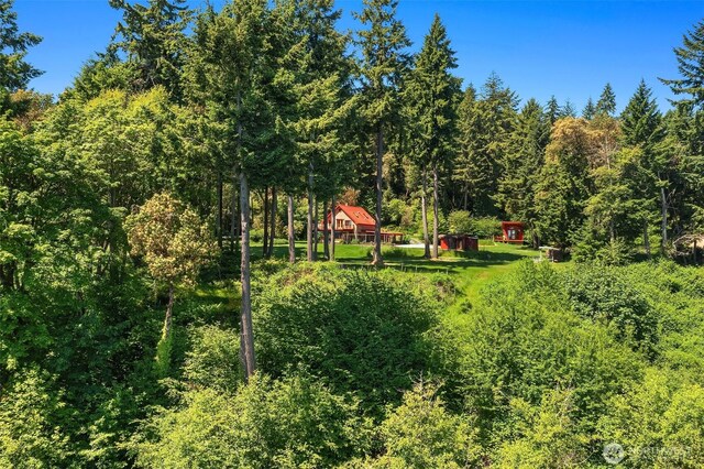 12010 SW Wesleyan Way Unit 1, Vashon, WA 98070 - view of yard featuring a forest view