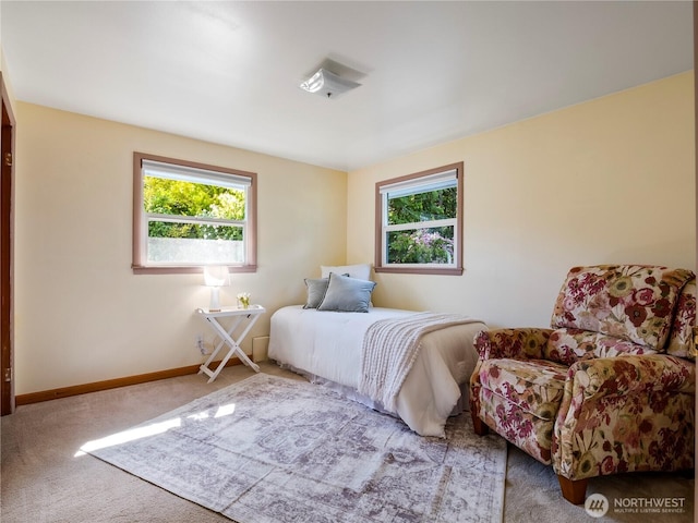 6341 NE Balzow Rd, Suquamish, WA 98392 - carpeted bedroom featuring multiple windows and baseboards