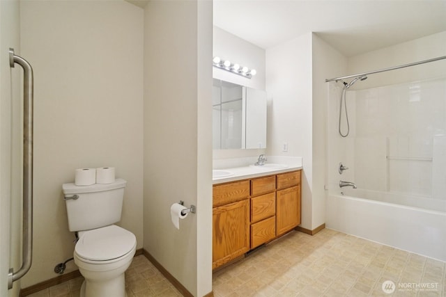 2419 S Meridian Unit B8, Puyallup, WA 98373 - bathroom featuring double vanity and shower / bathtub combination