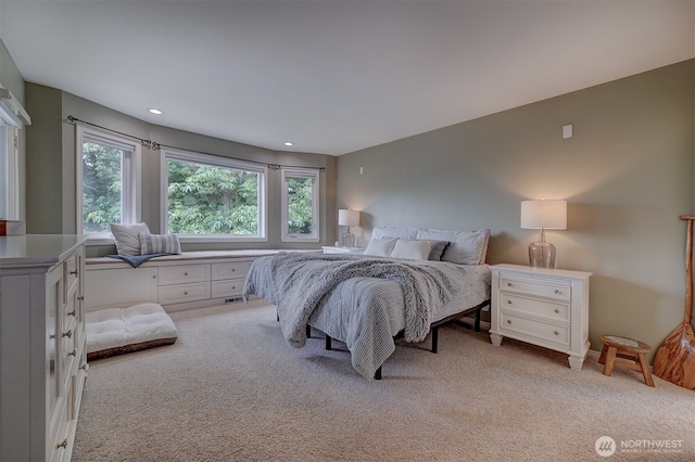 2660 NW Canal View Way, Poulsbo, WA 98370 - bedroom with light colored carpet and recessed lighting
