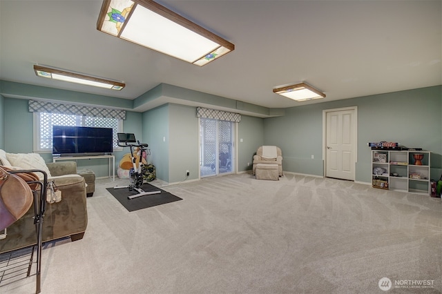 2660 NW Canal View Way, Poulsbo, WA 98370 - living area featuring carpet and baseboards