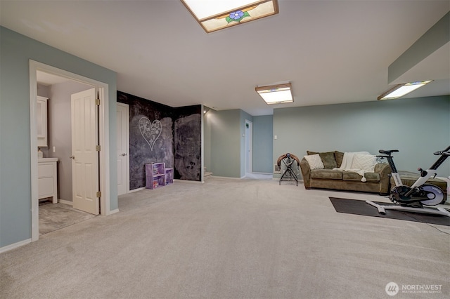 2660 NW Canal View Way, Poulsbo, WA 98370 - workout room featuring carpet and baseboards