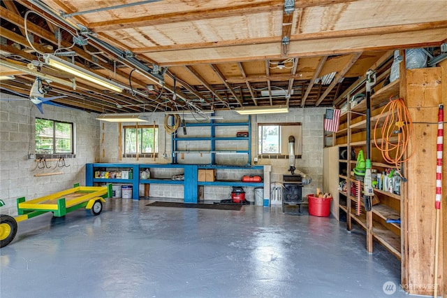 833 S Point Rd, Port Ludlow, WA 98365 - basement with concrete block wall