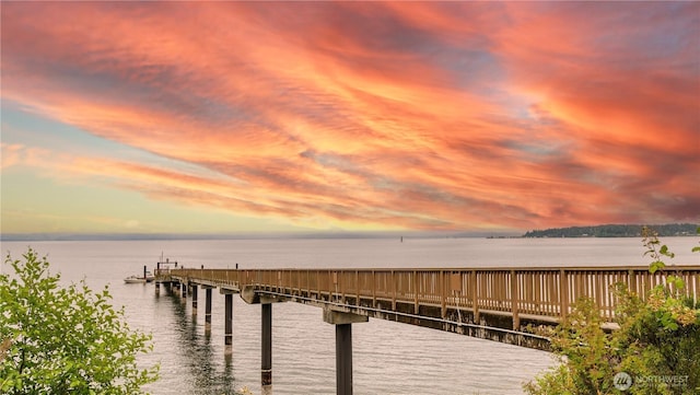 6508 NE Plum St, Suquamish, WA 98392 - dock area featuring a water view