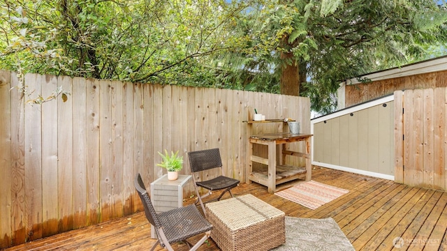 6508 NE Plum St, Suquamish, WA 98392 - view of wooden deck